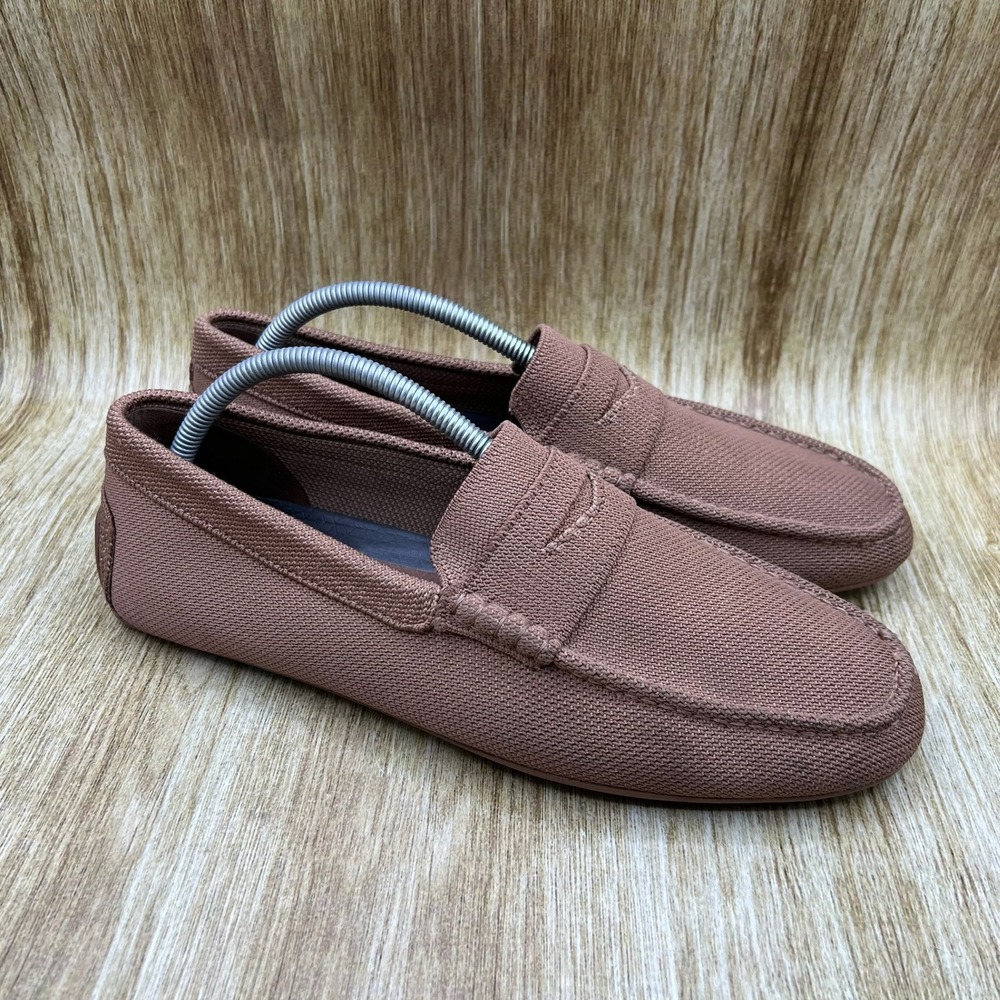 Peter Millar Crown Knit Driver Men's Size 11 Brown Loafers Casual Shoes